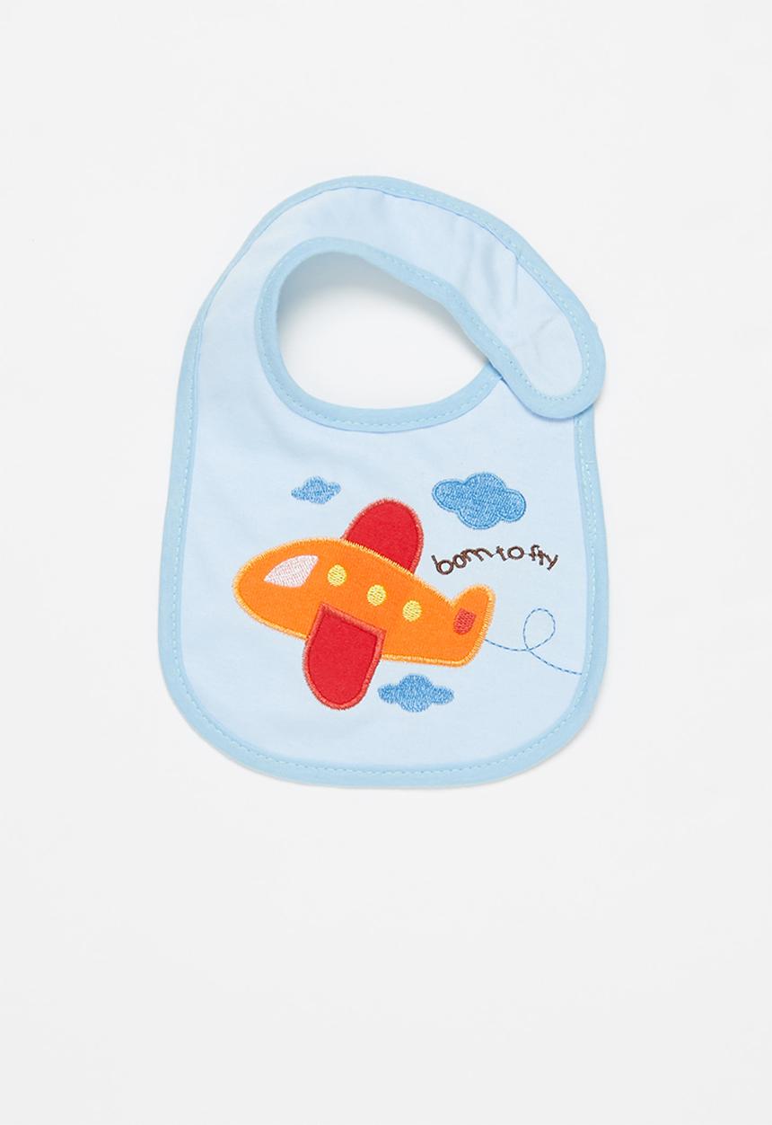 Pop Candy - Aeroplane bib - blue