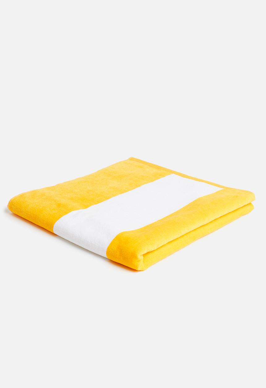 Linen House - Cabana beach towel - yellow
