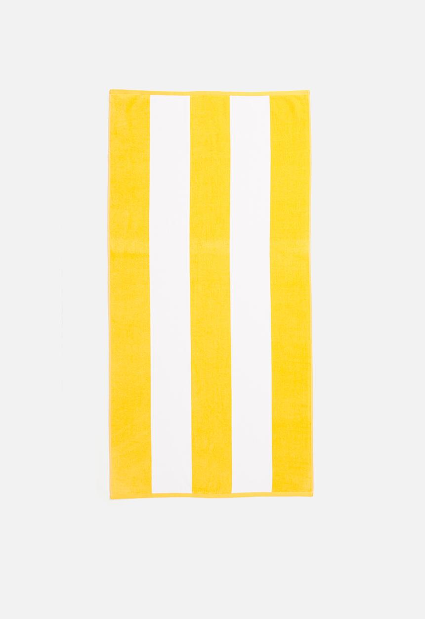 Linen House - Cabana beach towel - yellow