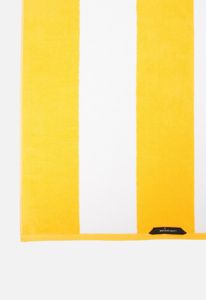 Linen House - Cabana beach towel - yellow