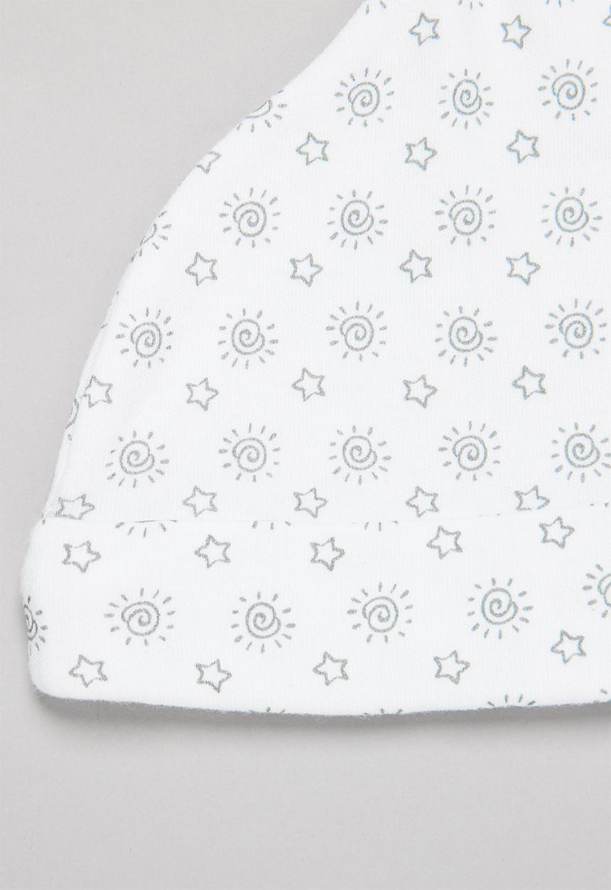 Pop Candy - Baby boys elephant 2 pack beanie - blue & grey