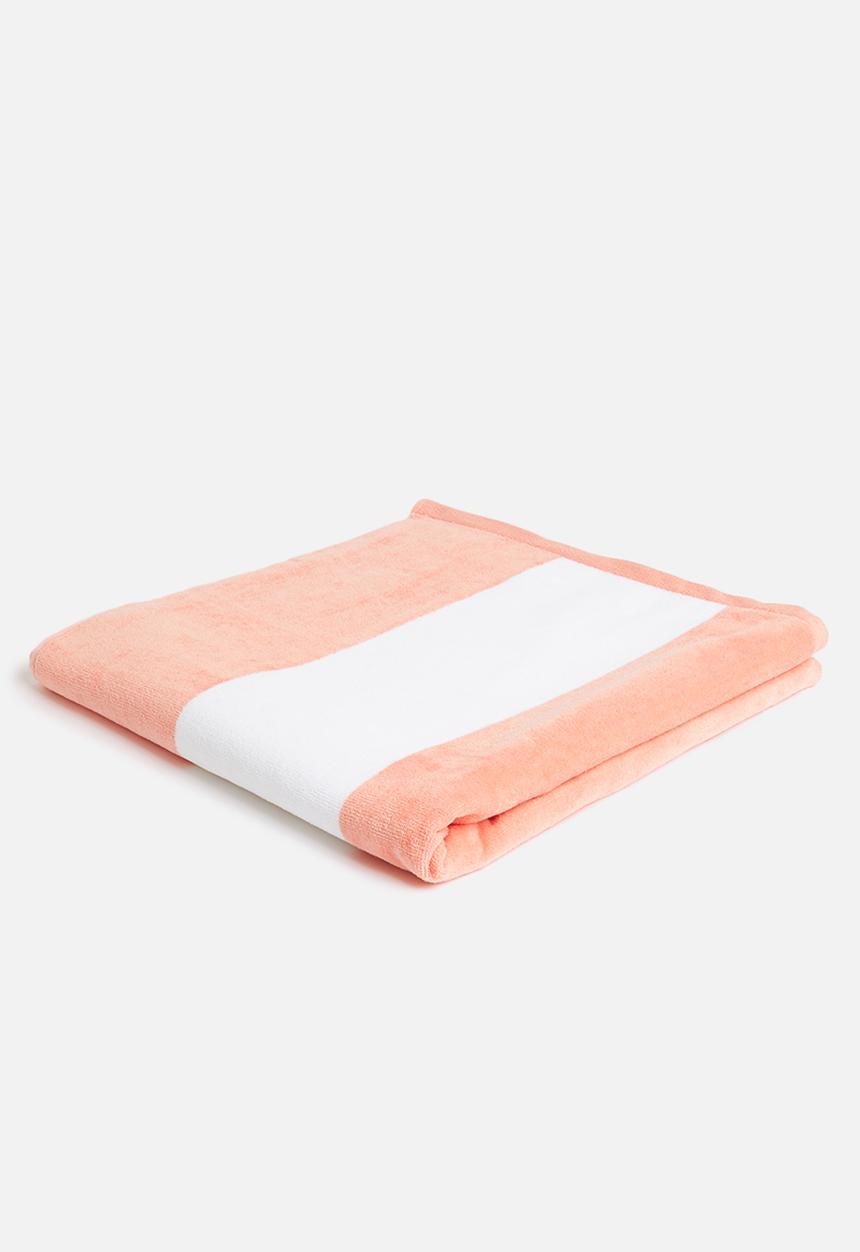 Linen House - Cabana beach towel - peach