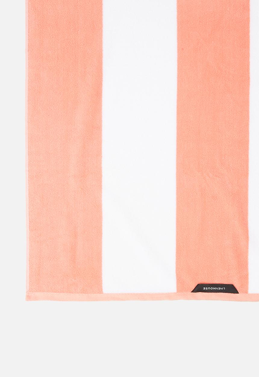 Linen House - Cabana beach towel - peach