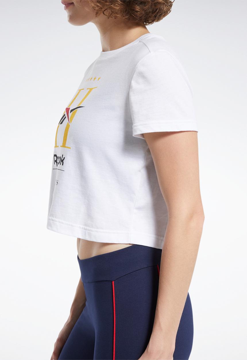 Reebok - Cl gp hotel cropped tee - white