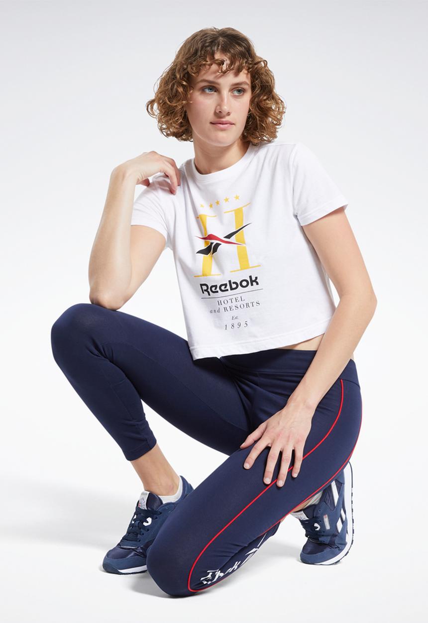 Reebok - Cl gp hotel cropped tee - white