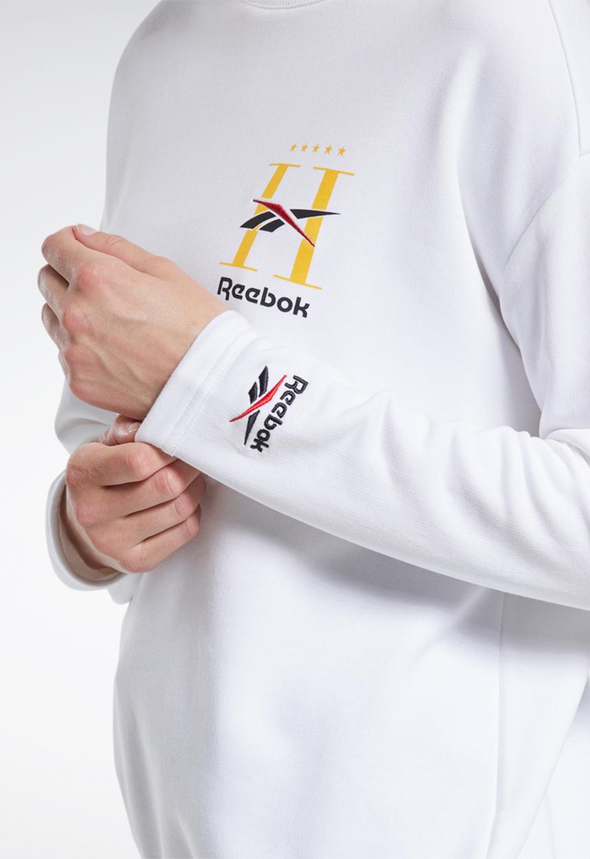 Reebok - Cl gp hotel crew neck sweat top - white
