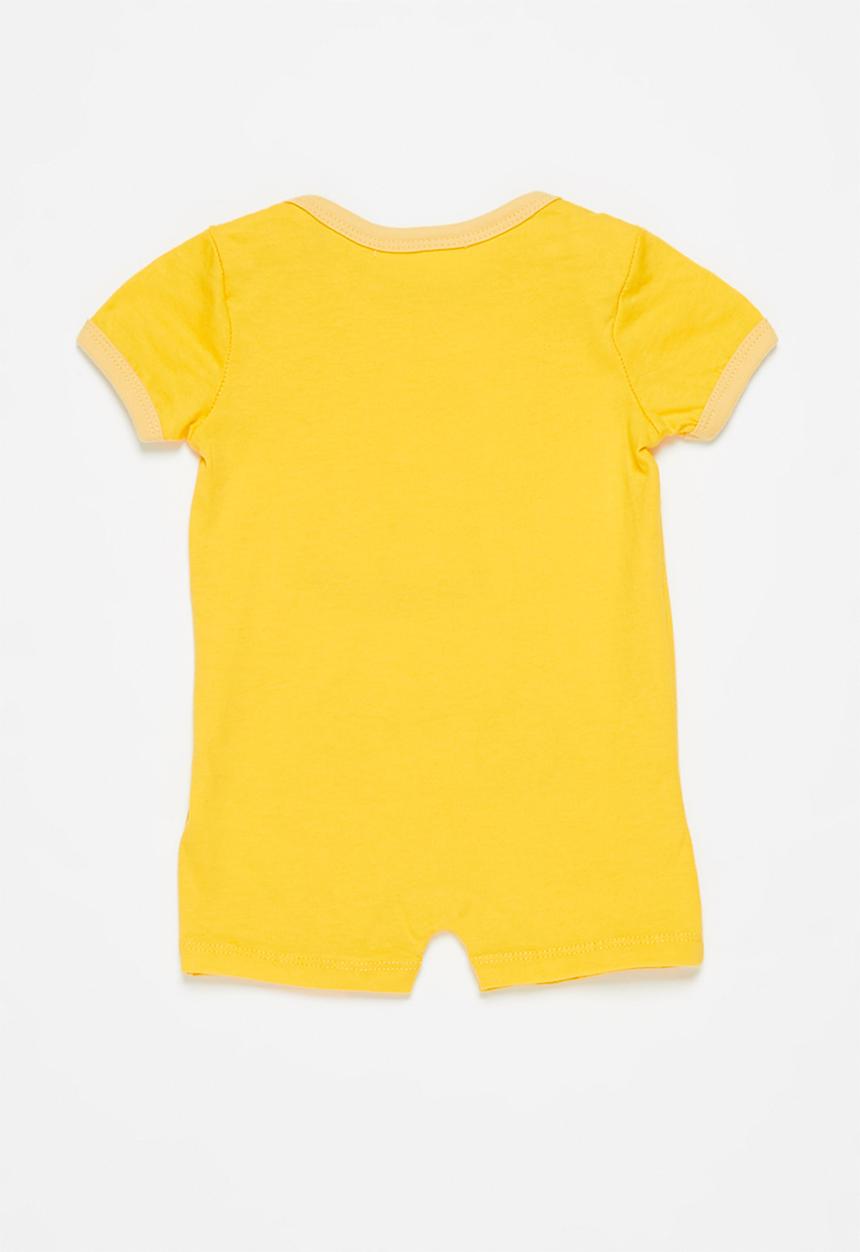 Pop Candy - Party bear romper - yellow