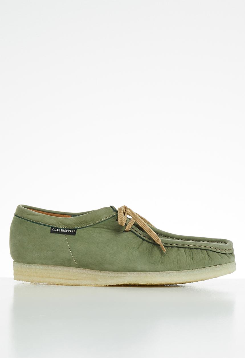 Grasshoppers - Tint suede - doebuck lichen green