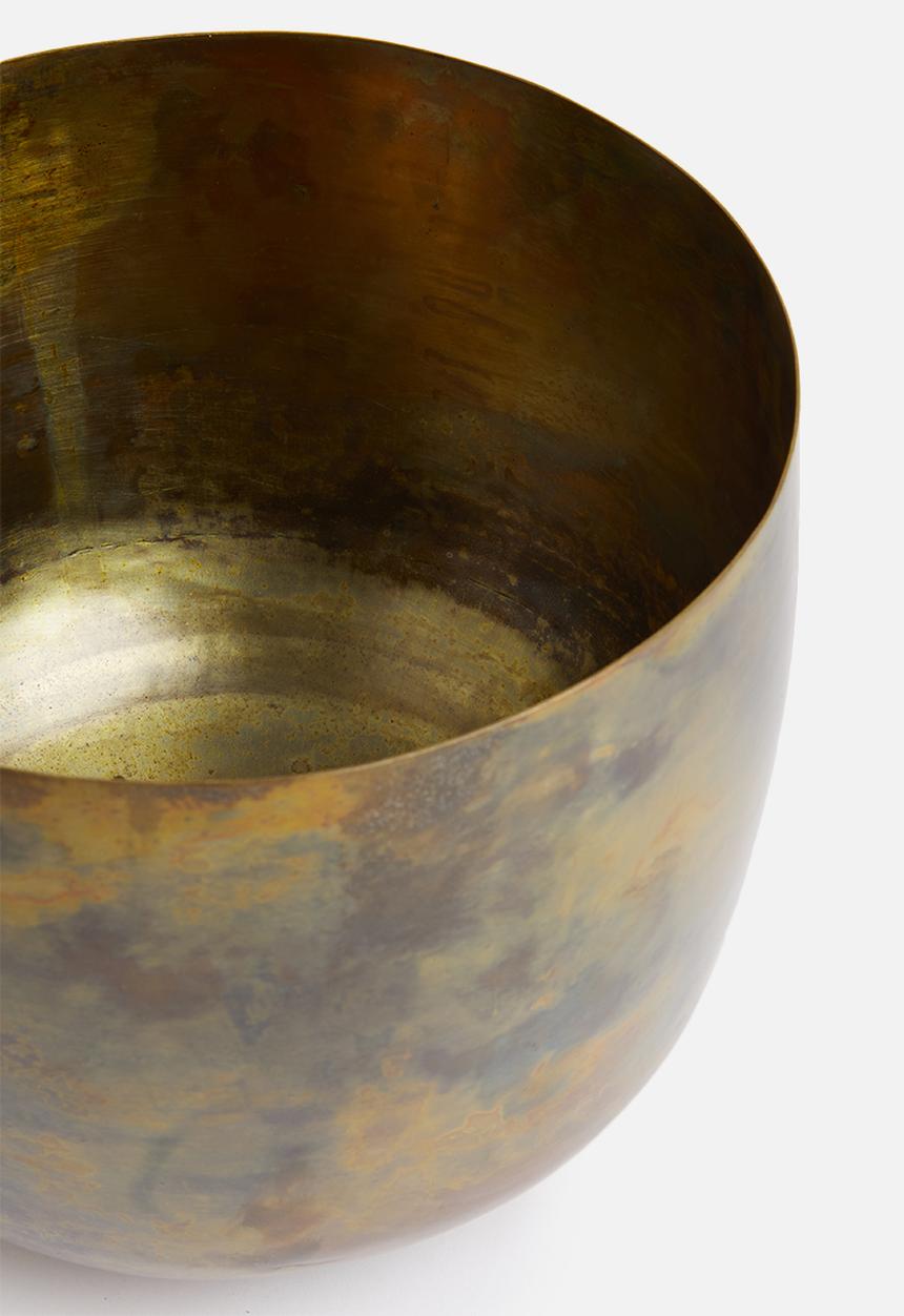 Sixth Floor - Brass flowerpot - bronze 