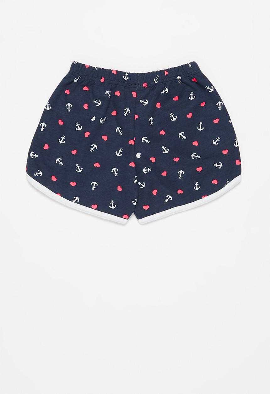 Pop Candy - Girls printed shorts - navy