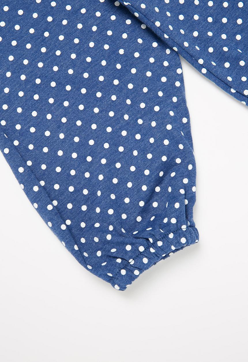 Pop Candy - Girls polka dot pants - navy
