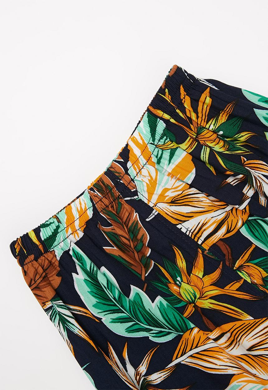 Pop Candy - Girls floral cuff pants - multi