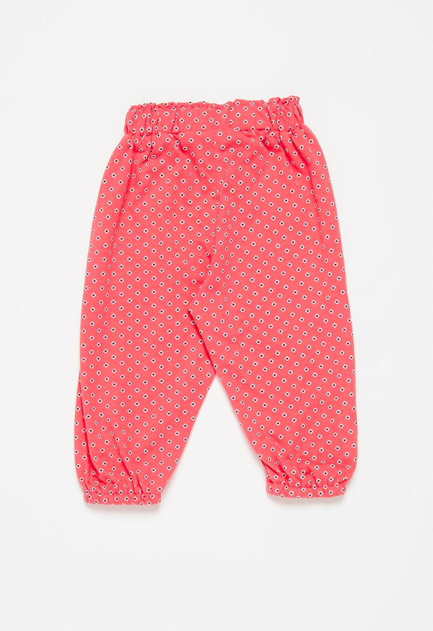 Pop Candy - Girls printed pants - coral