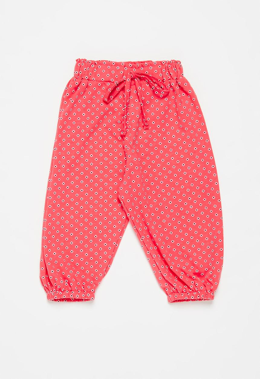 Pop Candy - Girls printed pants - coral