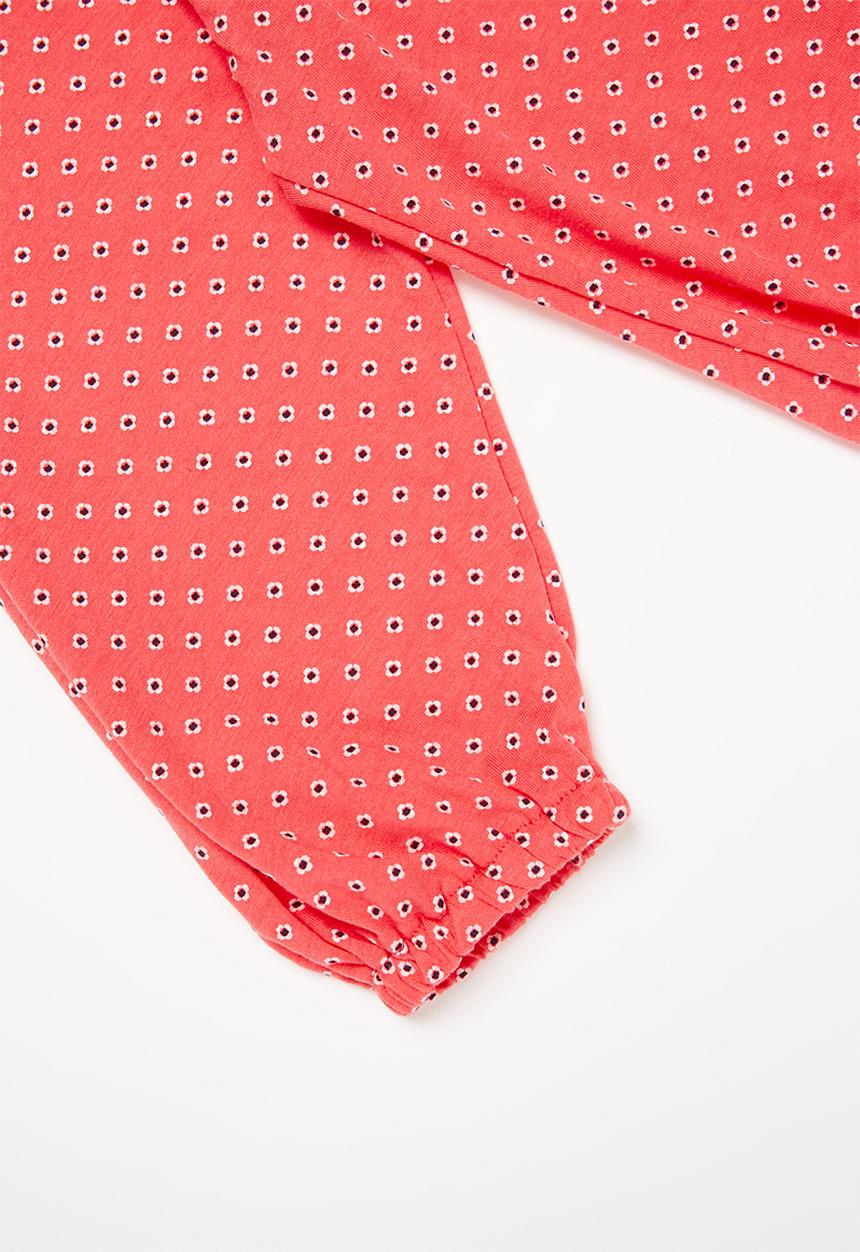 Pop Candy - Girls printed pants - coral
