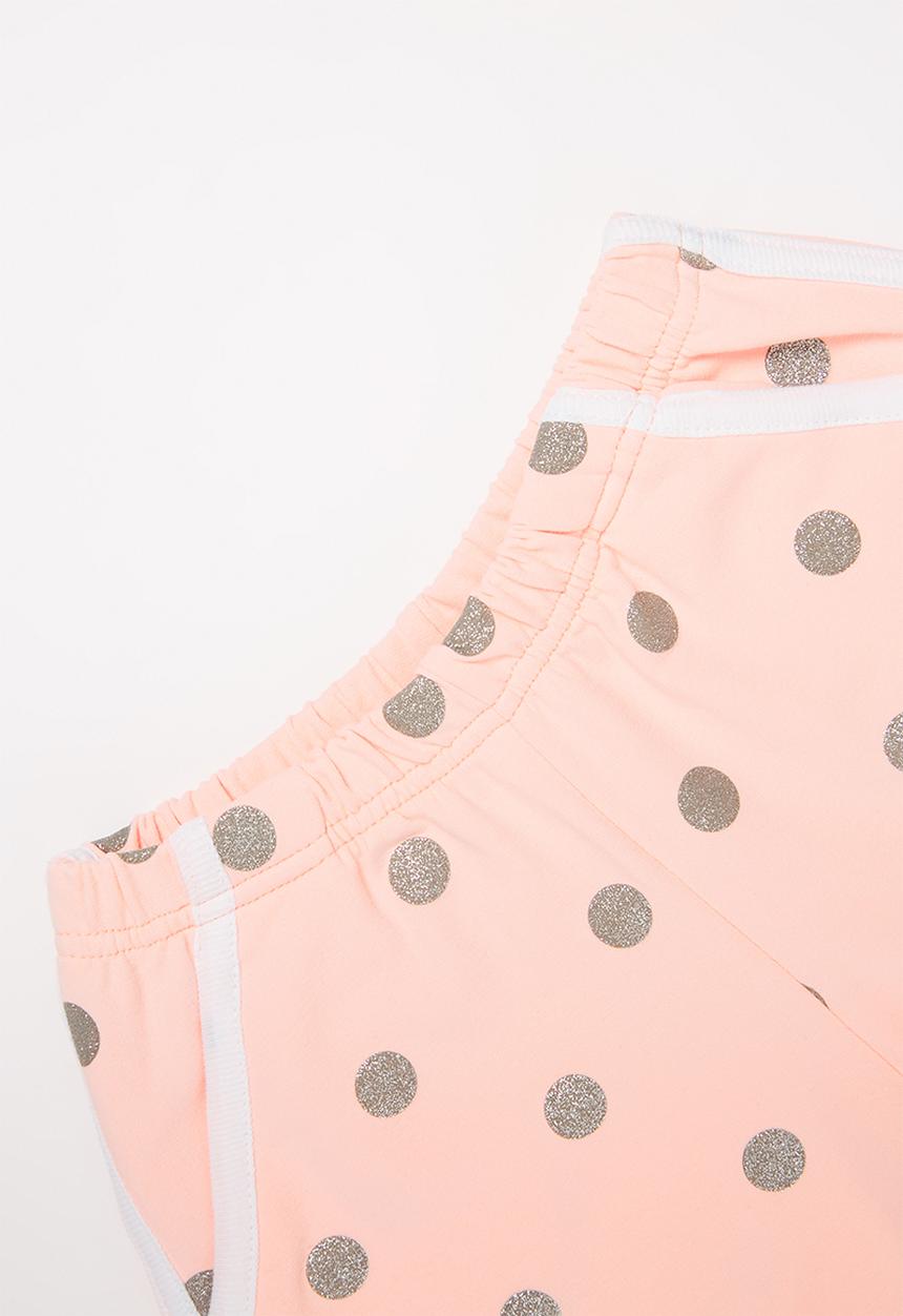 Pop Candy - Girls printed shorts - pink & silver