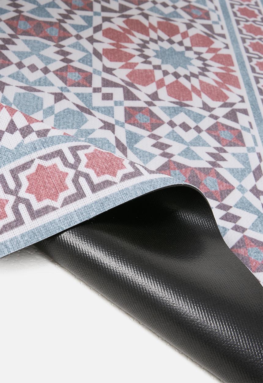 Fotakis - Tiled vinyl kitchen runner - multi