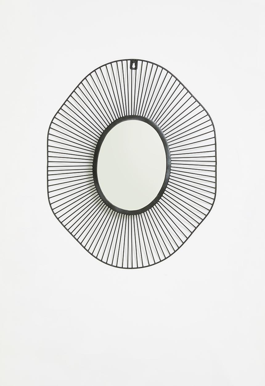 Sixth Floor - Hand made wire mirror - black