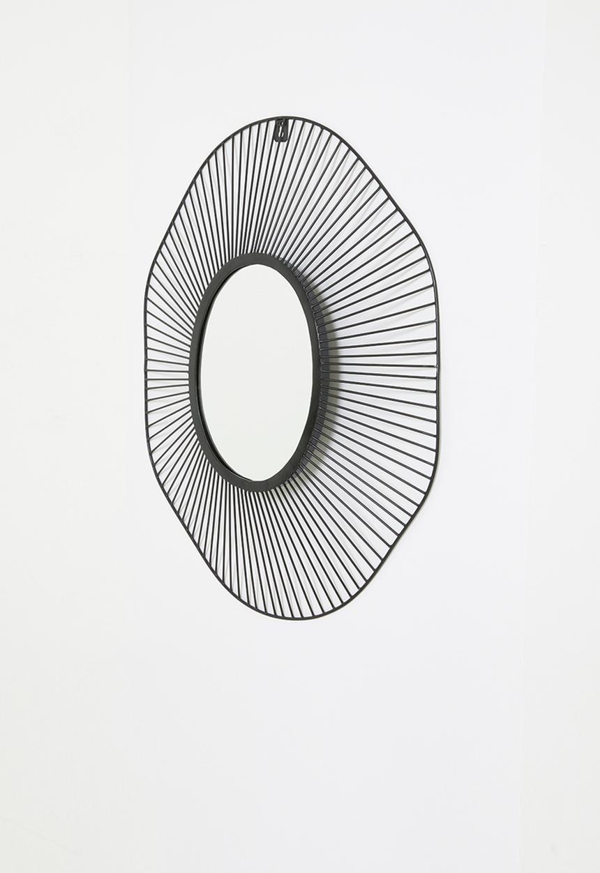 Sixth Floor - Hand made wire mirror - black