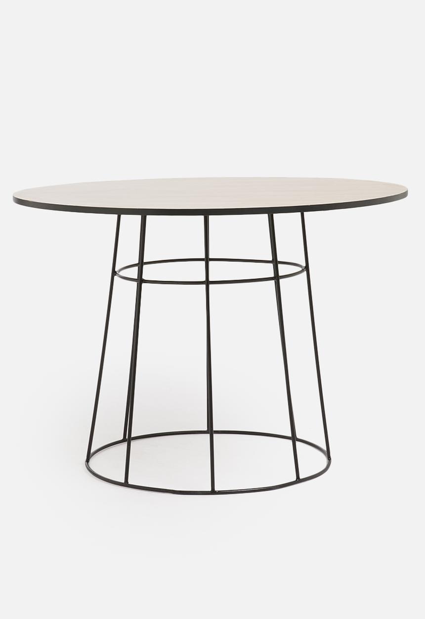 Sixth Floor - Zanzibar dining table - neutral & black 