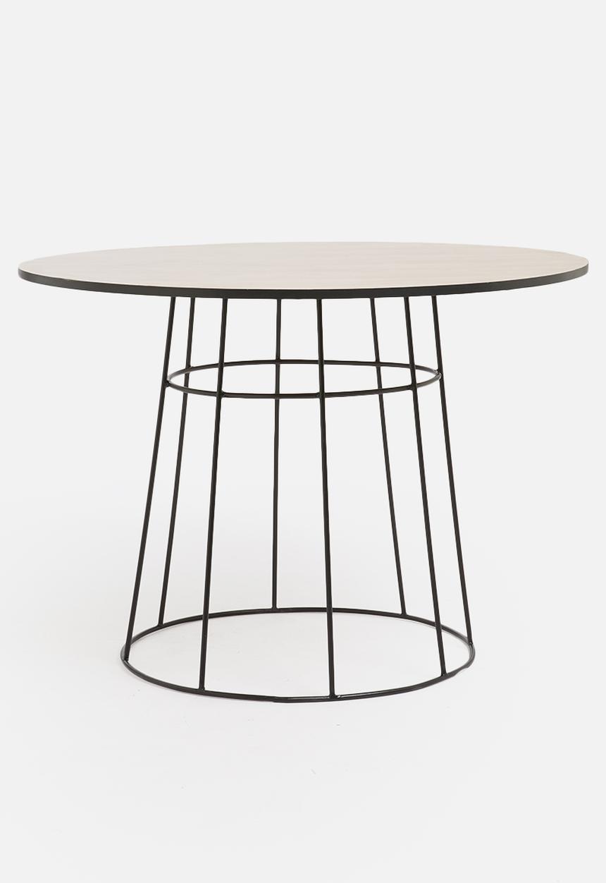 Sixth Floor - Zanzibar dining table - neutral & black 