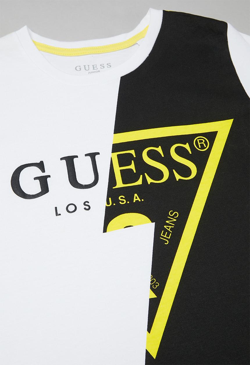 GUESS - Guess triangle tee - white & black