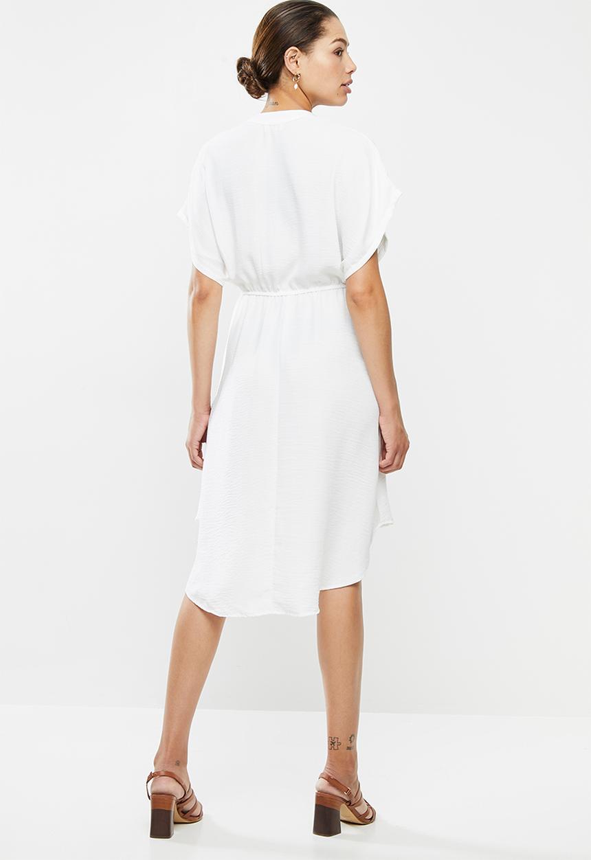 edit - Textured mandarin tunic - milk