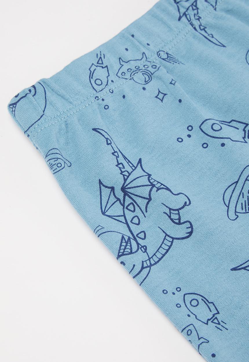 Pop Candy - Boys printed bodysuit & pants set - blue