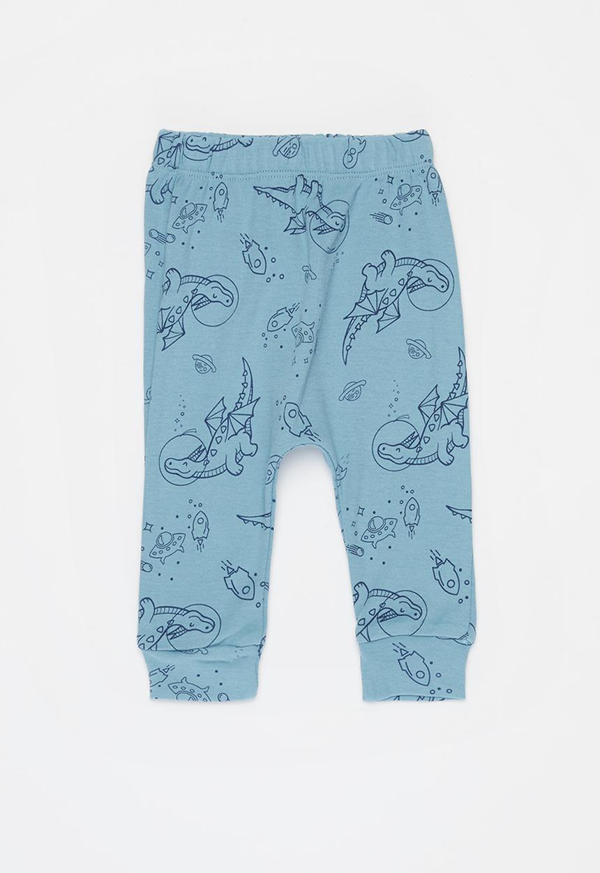 Pop Candy - Baby boys printed pants - blue