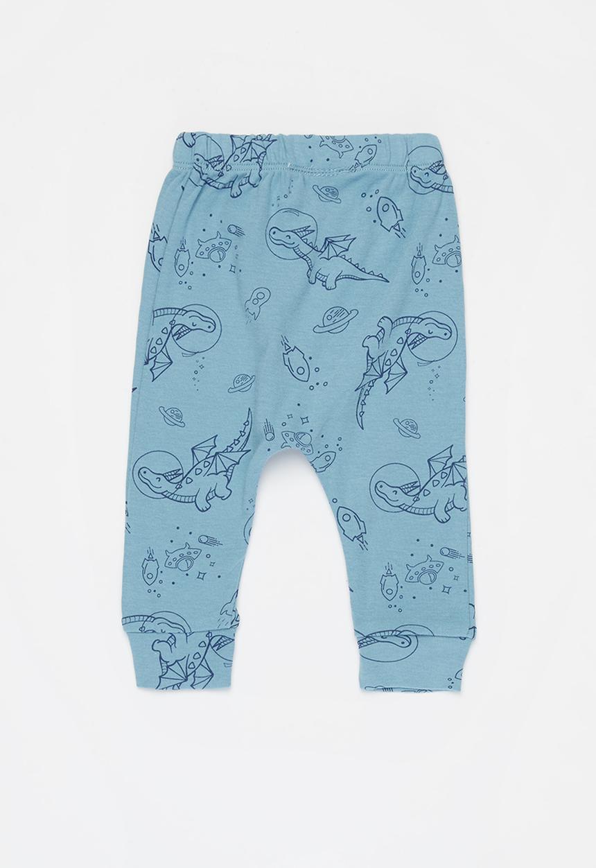 Pop Candy - Baby boys printed pants - blue