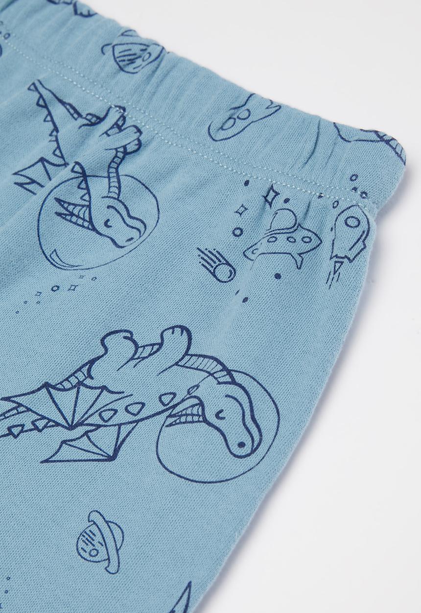 Pop Candy - Baby boys printed pants - blue