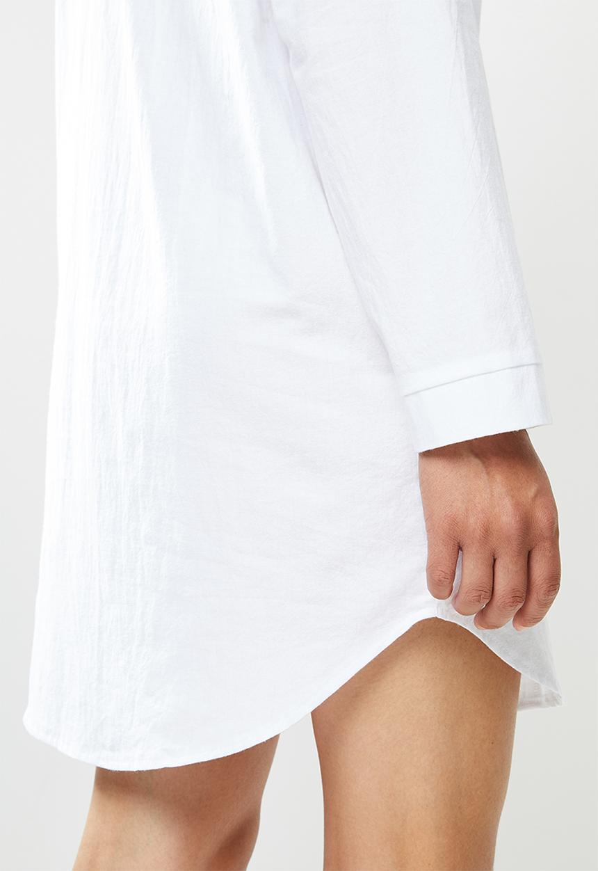 Superbalist - 100% cotton sleep shirt - white