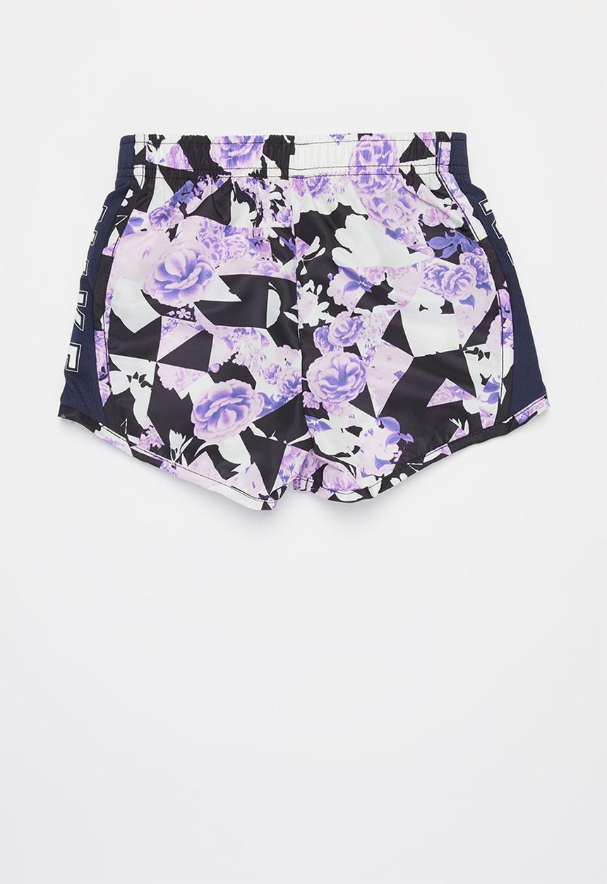 Nike - Nike girls tokyo floral all over print tempo short - purple & navy 