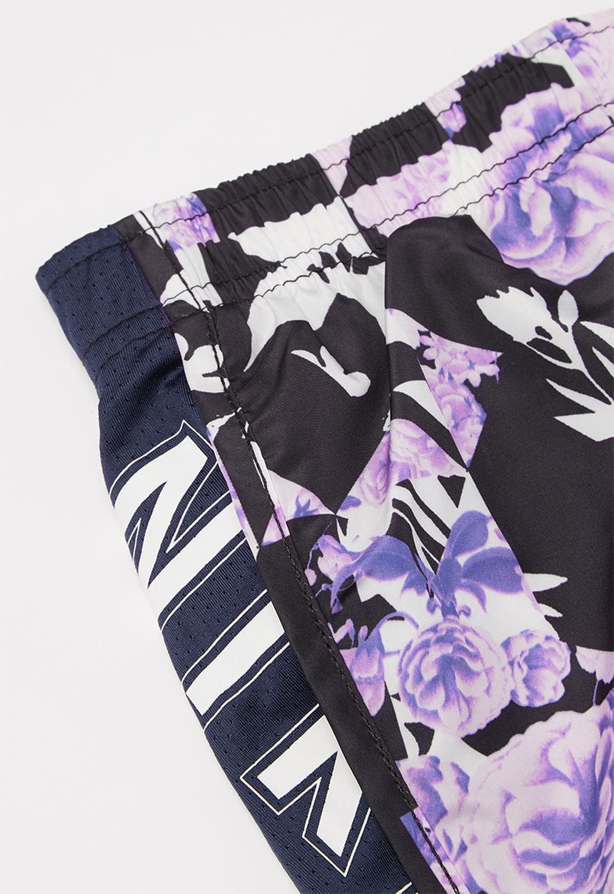 Nike - Nike girls tokyo floral all over print tempo short - purple & navy 
