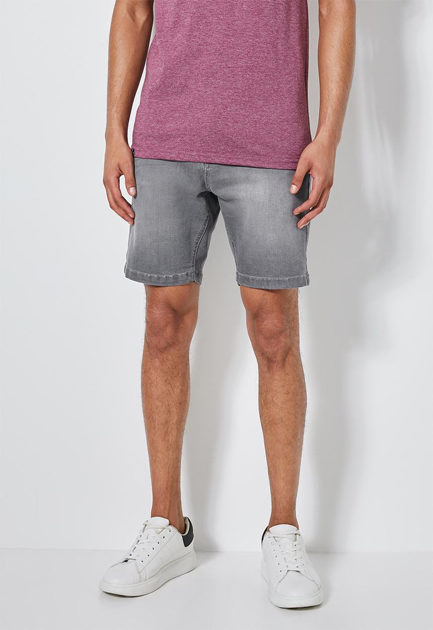 Superbalist - Boston slim denim short - grey
