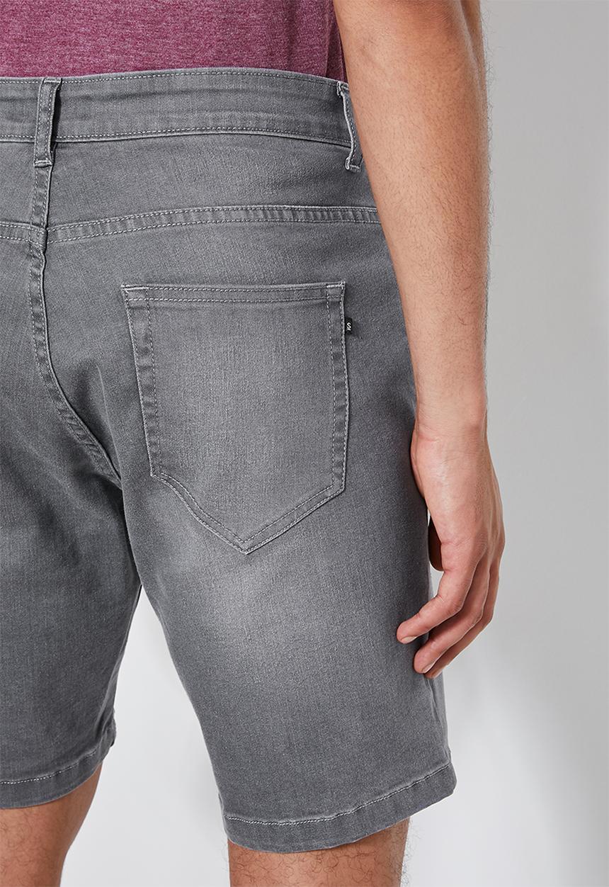Superbalist - Boston slim denim short - grey