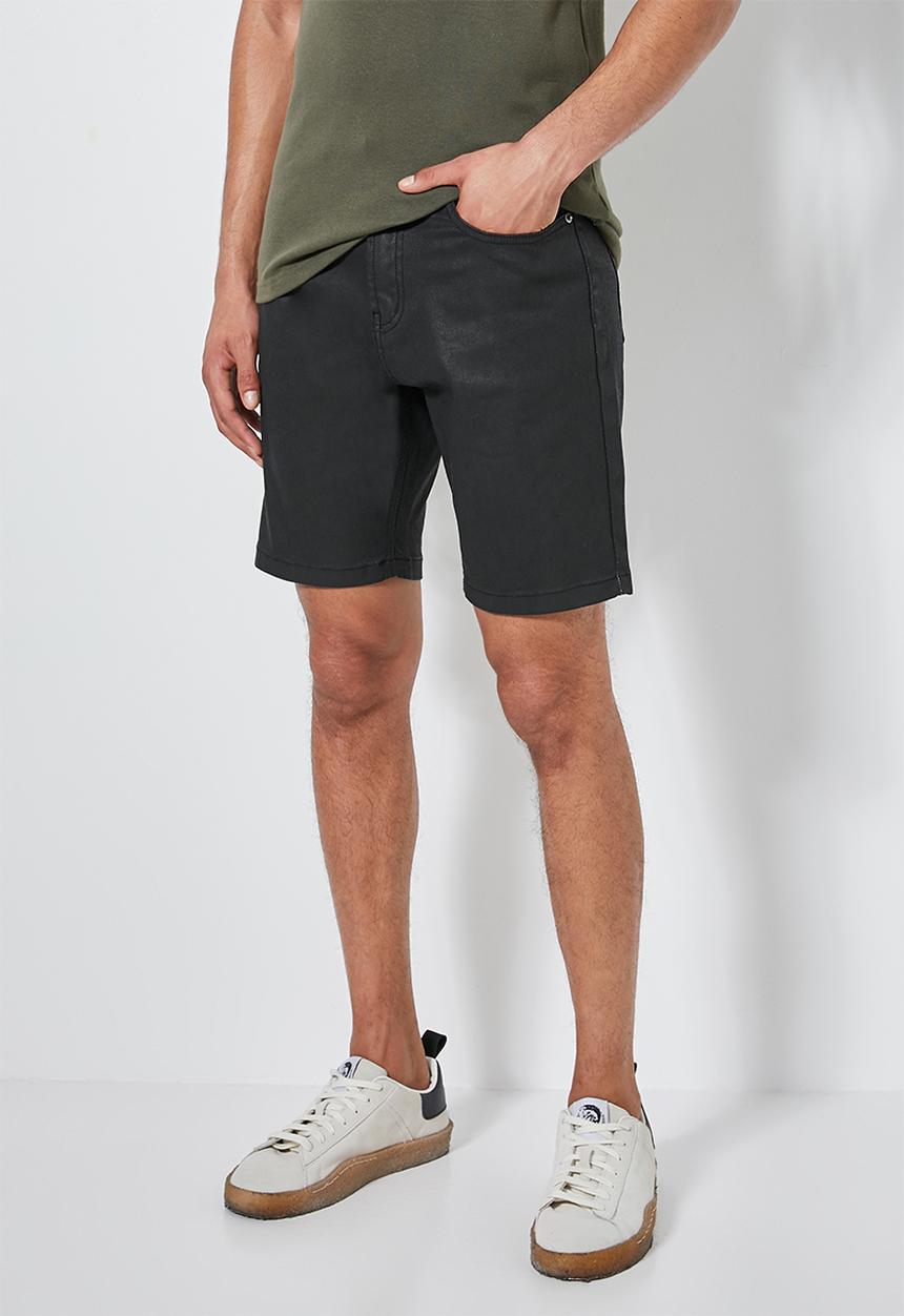 Superbalist - Boston slim denim short - black