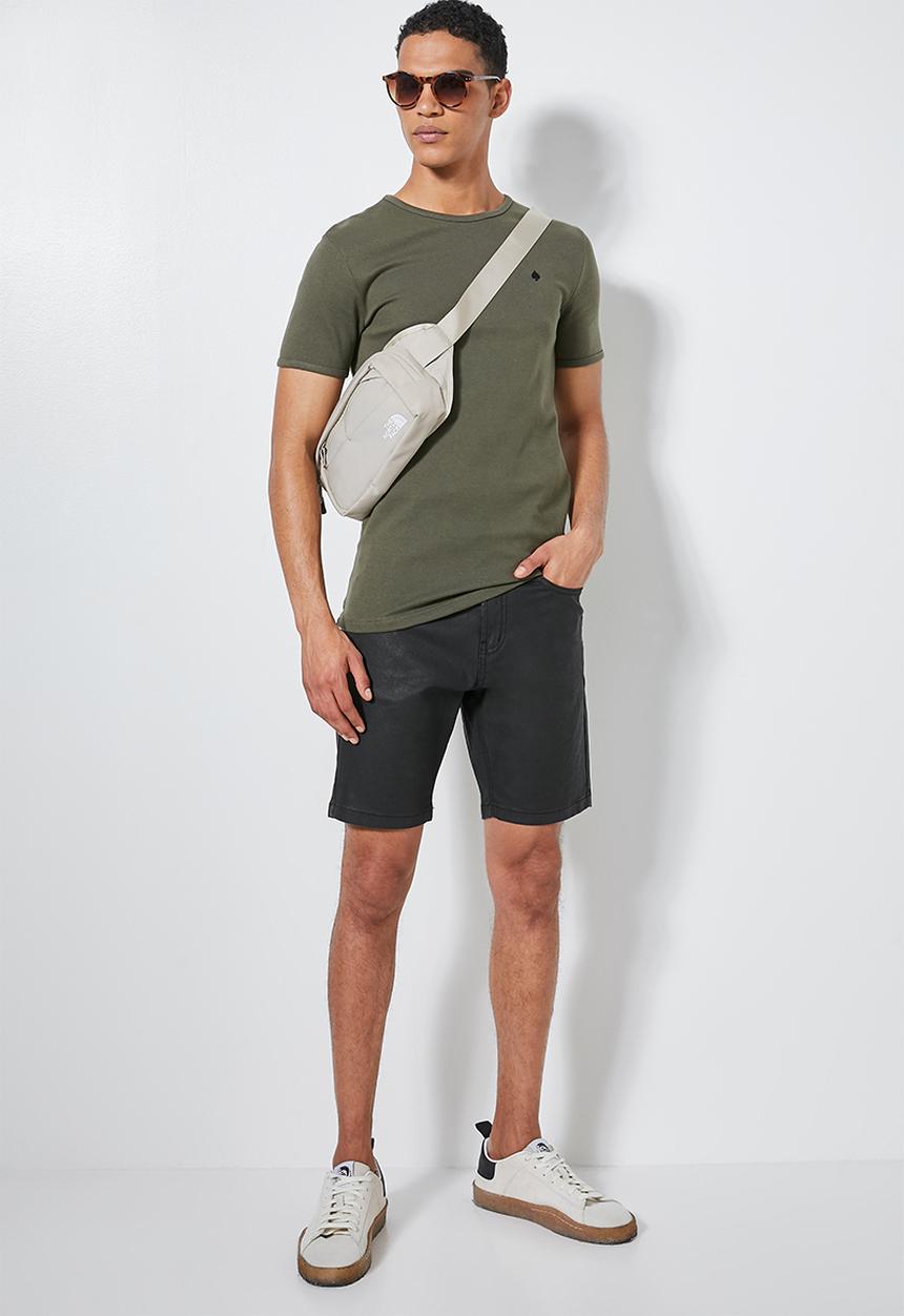 Superbalist - Boston slim denim short - black