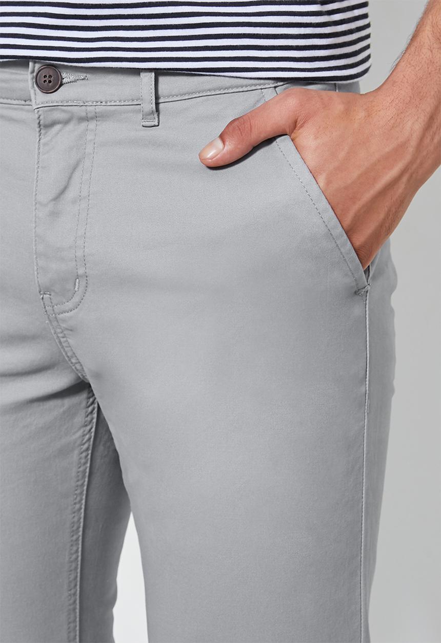 Superbalist - Loop slim cropped chino - grey