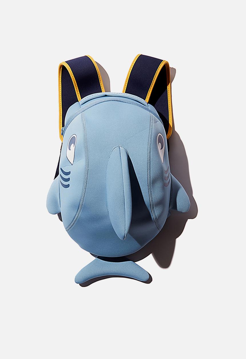 Cotton On - Kids neoprene backpack - dusk blue shark