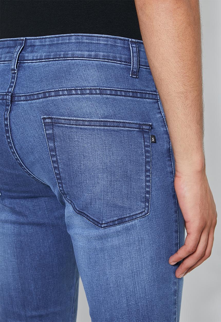 Superbalist - Cade slim cuffed jeans - blue