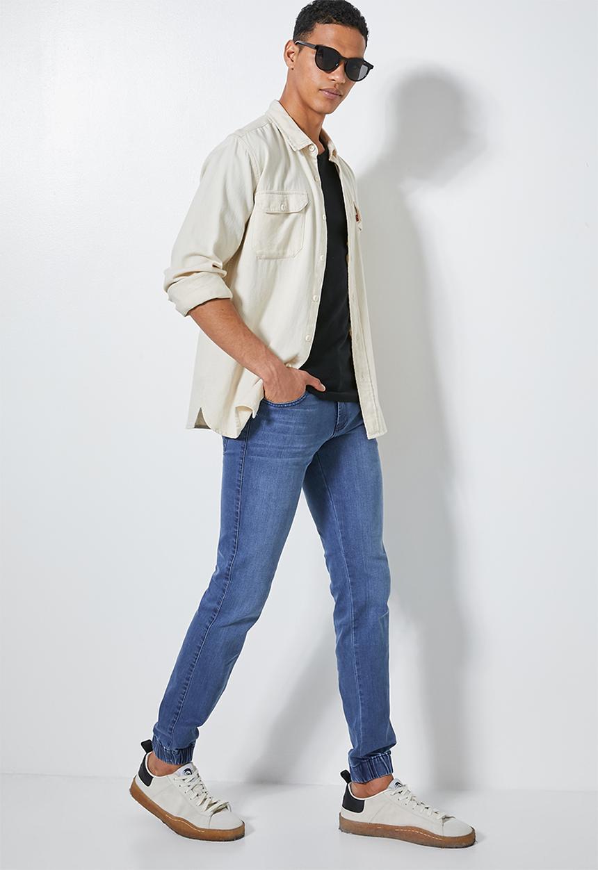 Superbalist - Cade slim cuffed jeans - blue