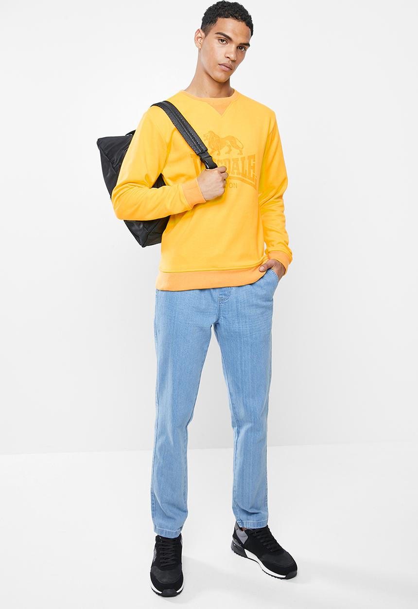 Lonsdale - Blow crew neck top - yellow