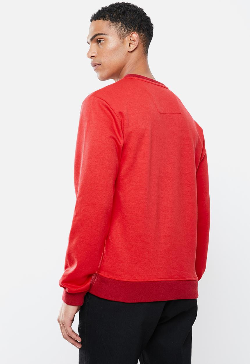 Lonsdale - Blow crew neck top - red