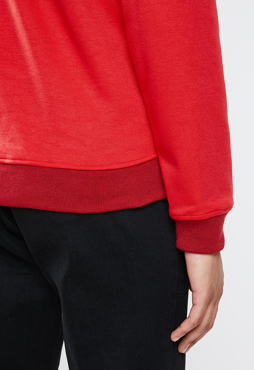 Lonsdale - Blow crew neck top - red