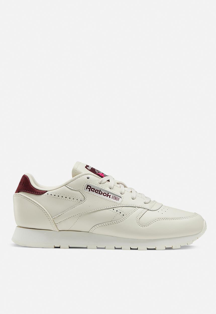 Reebok - Cl lthr - alabaster/maroon/chalk