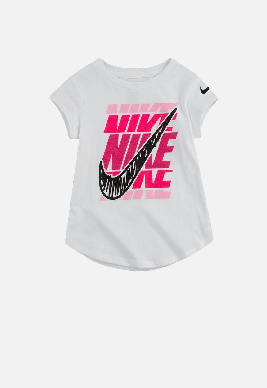 Nike - Scribble block swsh short sleeve tee - white