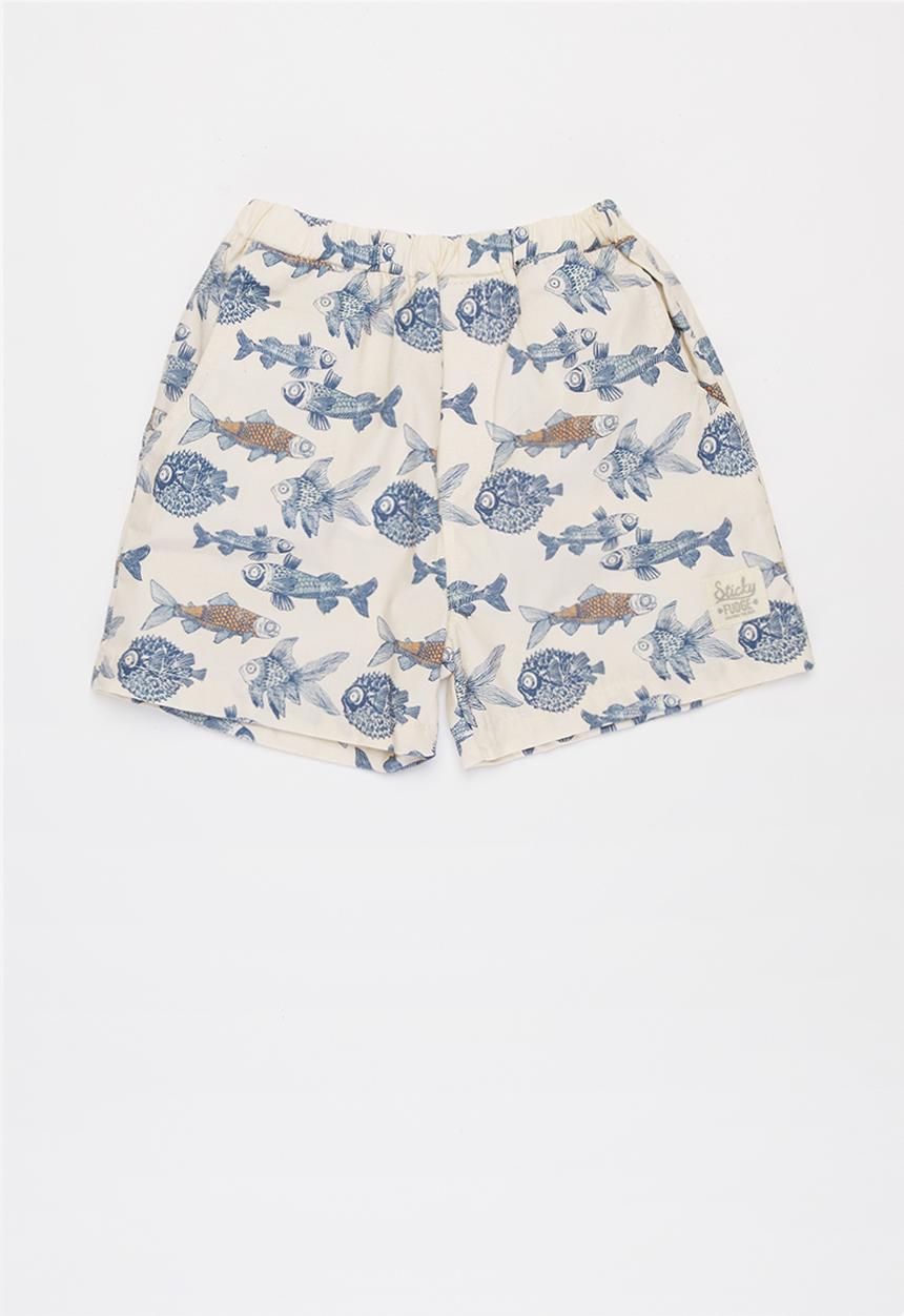 Sticky Fudge - Boys fish shorts - multi
