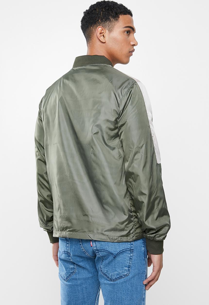 Lonsdale - Utility track top - olive & stone