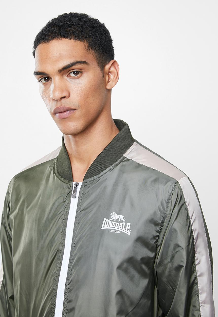 Lonsdale - Utility track top - olive & stone